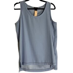 Ann Taylor Blouse Top Women Large Petite Eyelet Minimalistic Preppy Nautical